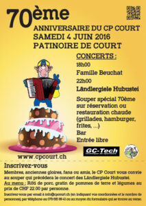 Flyer 70ème CP Court